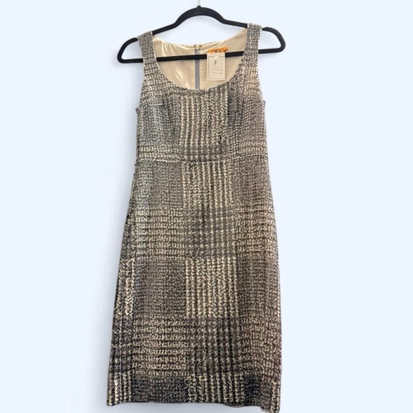 Tory Burch Dresses & Skirts - NWT Tory Burch Sequin Plaid Shift Dress